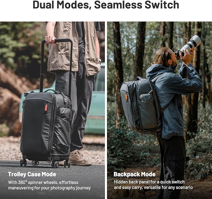 PGYTECH 2-in-1 Roller Camera Backpack, DSLR/SLR/Mirrorless Bag