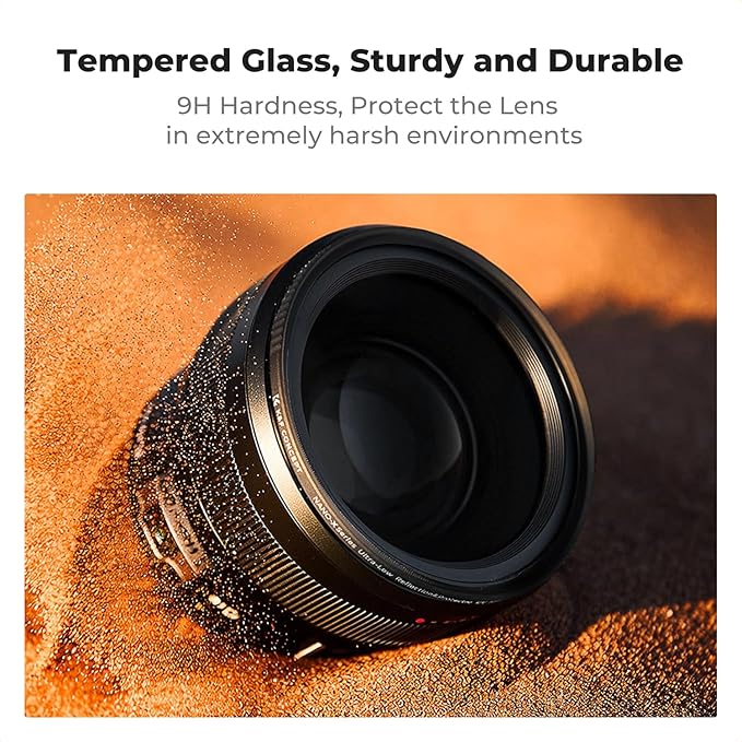 K&F CONCEPT 67mm Shockproof & Ultra Low Reflectivity MCUV Lens Protection Filter