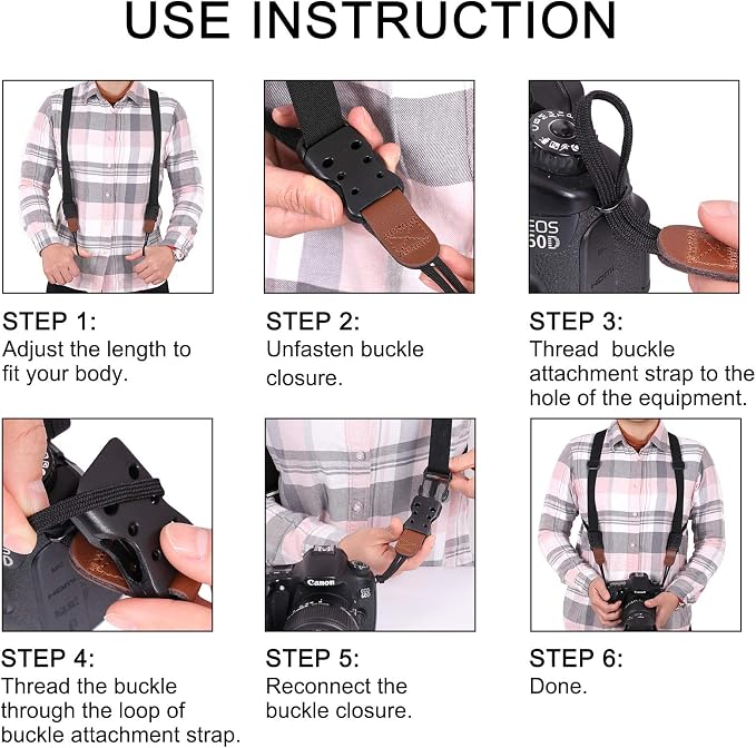Vigorport Camera Strap, Cross Shoulder Straps