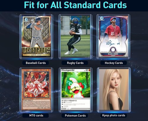 JohnBee Card Sleeves - Premium 3"x4" Hard Plastic Top Loaders for Trading & Baseball Cards | 100 Count