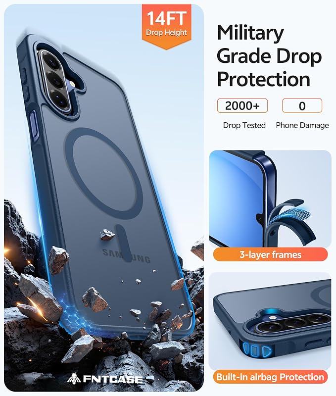 FNTCASE for Galaxy A17/A16 5G Phone Case: for Samsung A17 Cases Matte