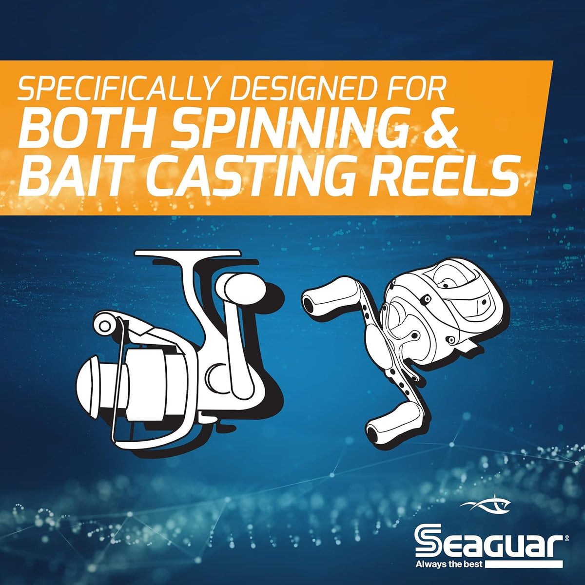Seaguar AbrazX Fluorocarbon Fishing Line - Abrasion Resistant for Freshwater | Multiple Sizes Available