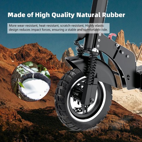 10x2.70-6.5 Solid Tire, 10 inch Tires Replacement, 70/65-6.5 Scooter Tubeless Solid Tire, for Emove Cruiser, Hiboy Max3, Hover-1 Alpha, Evercross H5, Boyueda 5600 Watt Electric Scooter (1 Pack)