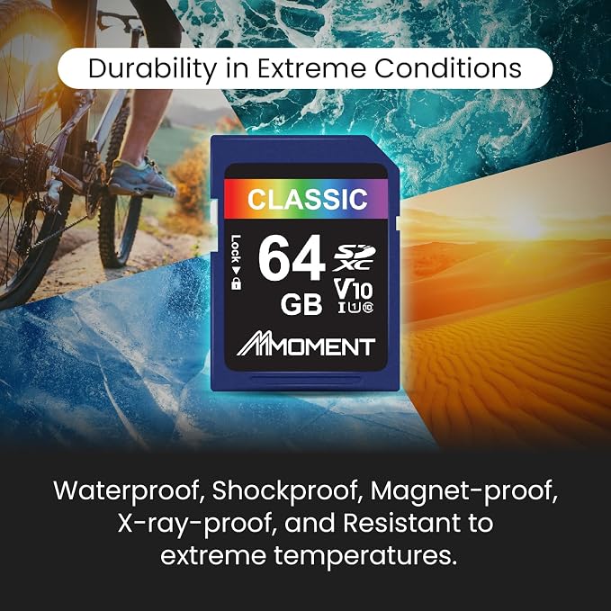 MMOMENT 64GB Full-Size SD, SDXC Card Compatible