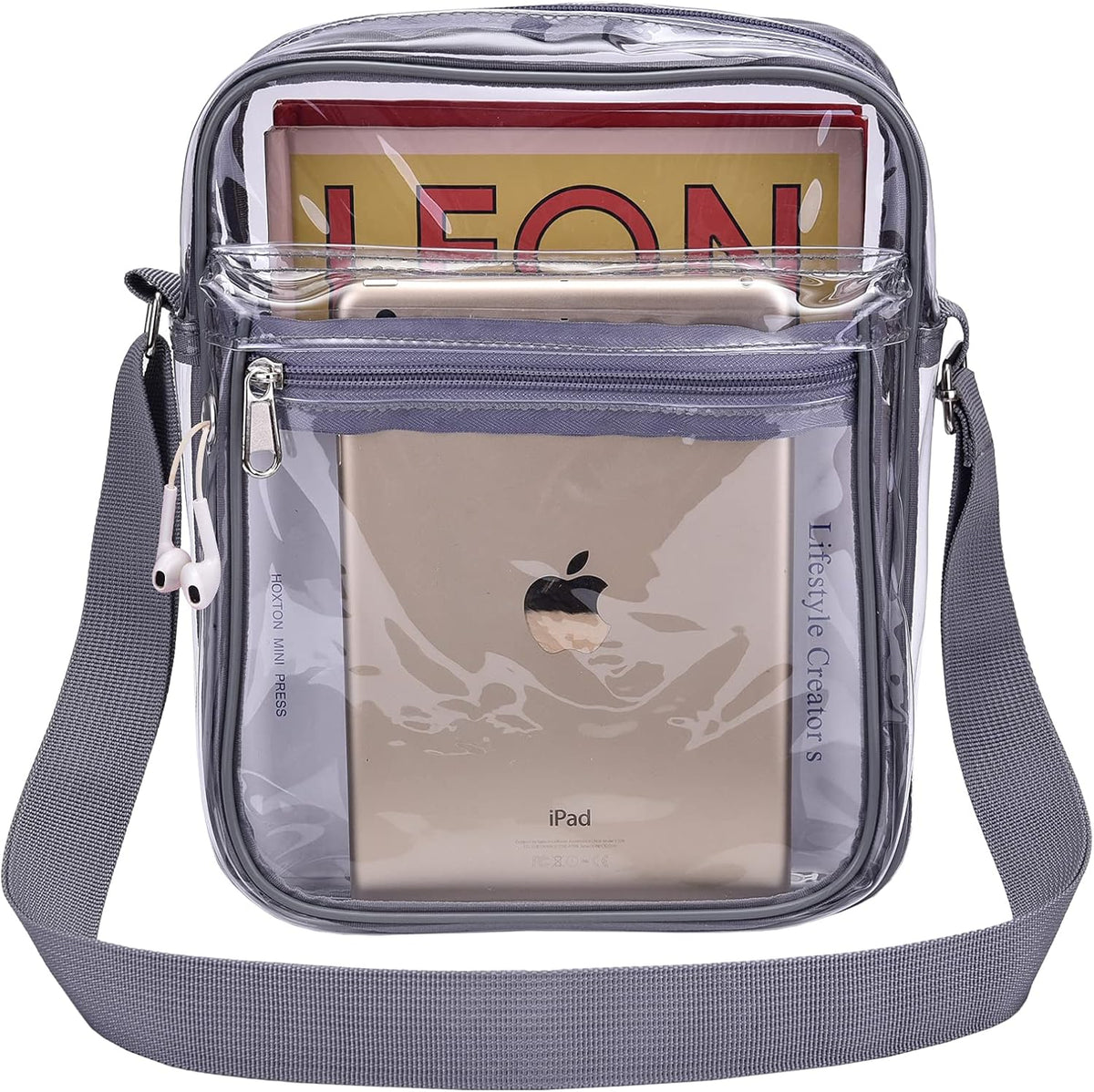 USPECLARE Clear Purse - Stadium-Approved Messenger Bag for Men & Women | Durable & Stylish