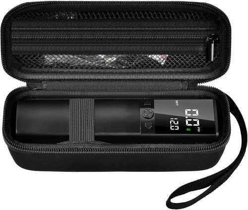Boobowl Hard Case for Pumteck AP1-P | Travel Smart Air Pump Storage Bag - Black with Mesh Pocket & Handle