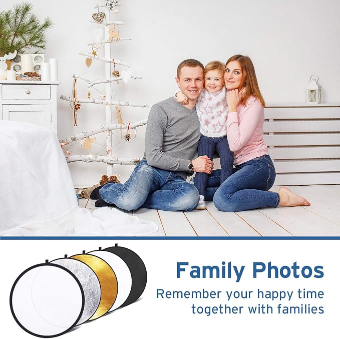 Etekcity 24" 5-in-1 Photography Reflector, Collapsible