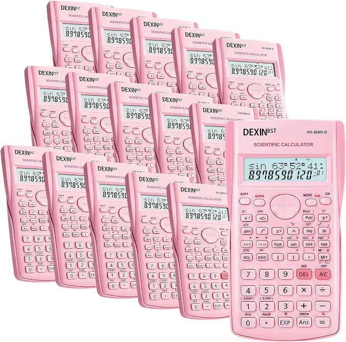 24 Pack Scientific Calculators, 2 Line Engineering Large Display Scientific