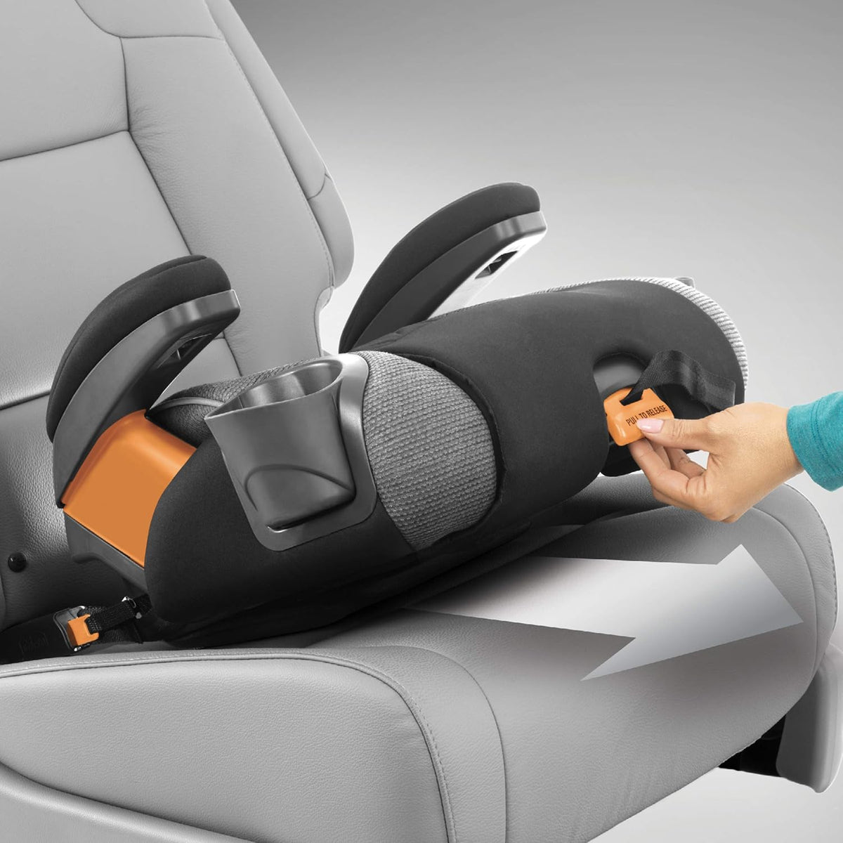 Chicco KidFit Zip Air Plus 2-in-1 Booster Car Seat, High Back, 40-100 lbs