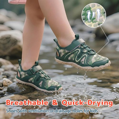 LeIsfIt Kids Sandals - Non-Slip Lightweight Water Shoes for Boys & Girls | Perfect for Beach & Hiking