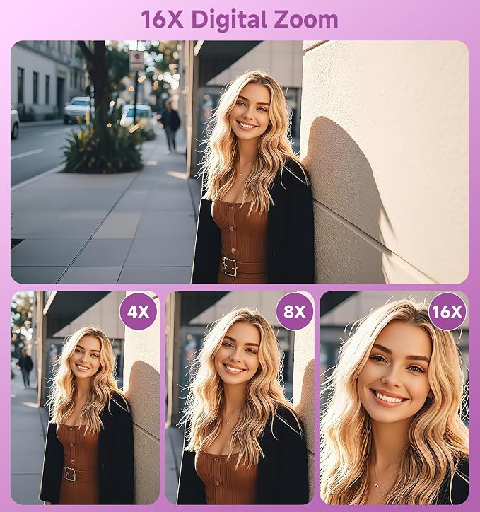 Digital Camera, 2026 Upgraded 56MP Dual-Screens Selfie Digital Camera, Small
