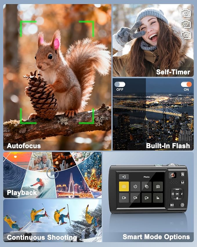 8K Digital Camera for Photography, 88MP WiFi Vlogging Camera for YouTube