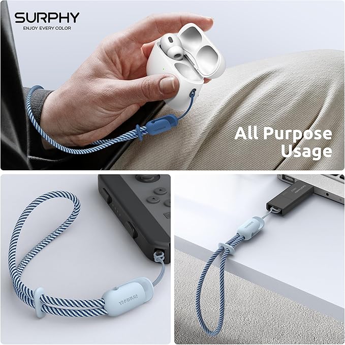 SURPHY 2 Pack Phone Lanyard for Cellphone Case, Phone Wrist Strap for Case