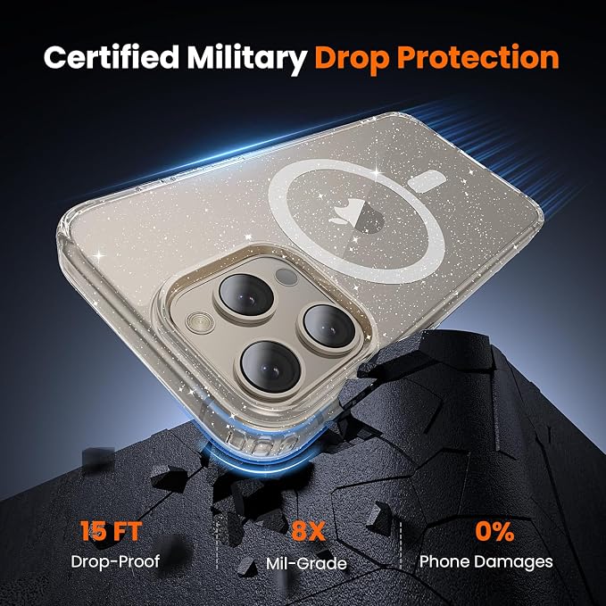 toushion 3 in 1 for iPhone 15 Pro Max Case Clear