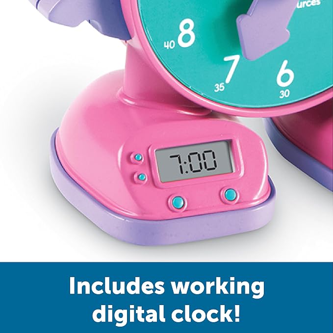 Learning Resources Tock The Learning Clock Pink