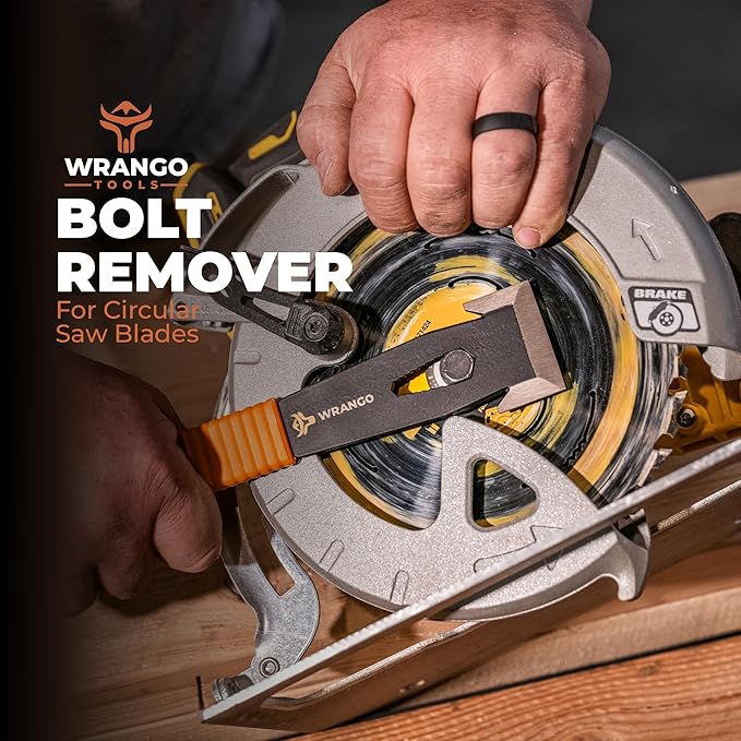 Wrango Tools - 9.5" Trim Bar Pry Bar - Patented Flat Bar Nail Puller with Wide Winged Ends & Shock Absorbing Grip - Lifetime Warranty - 5% Donated To Help Farmers