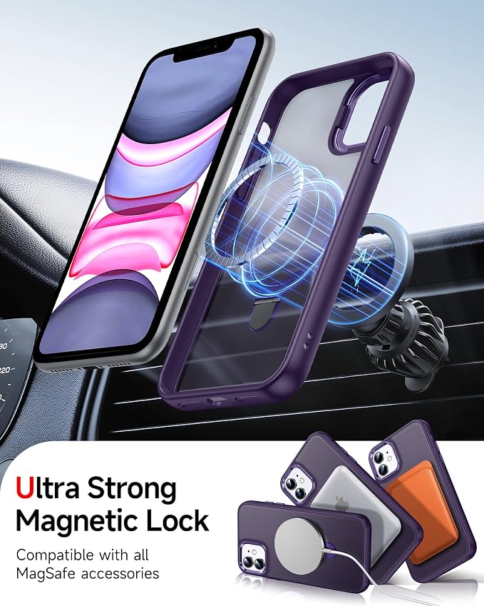 LeYi for iPhone-11 Case, with Stand for Magsafe Cover Funda para i Phone