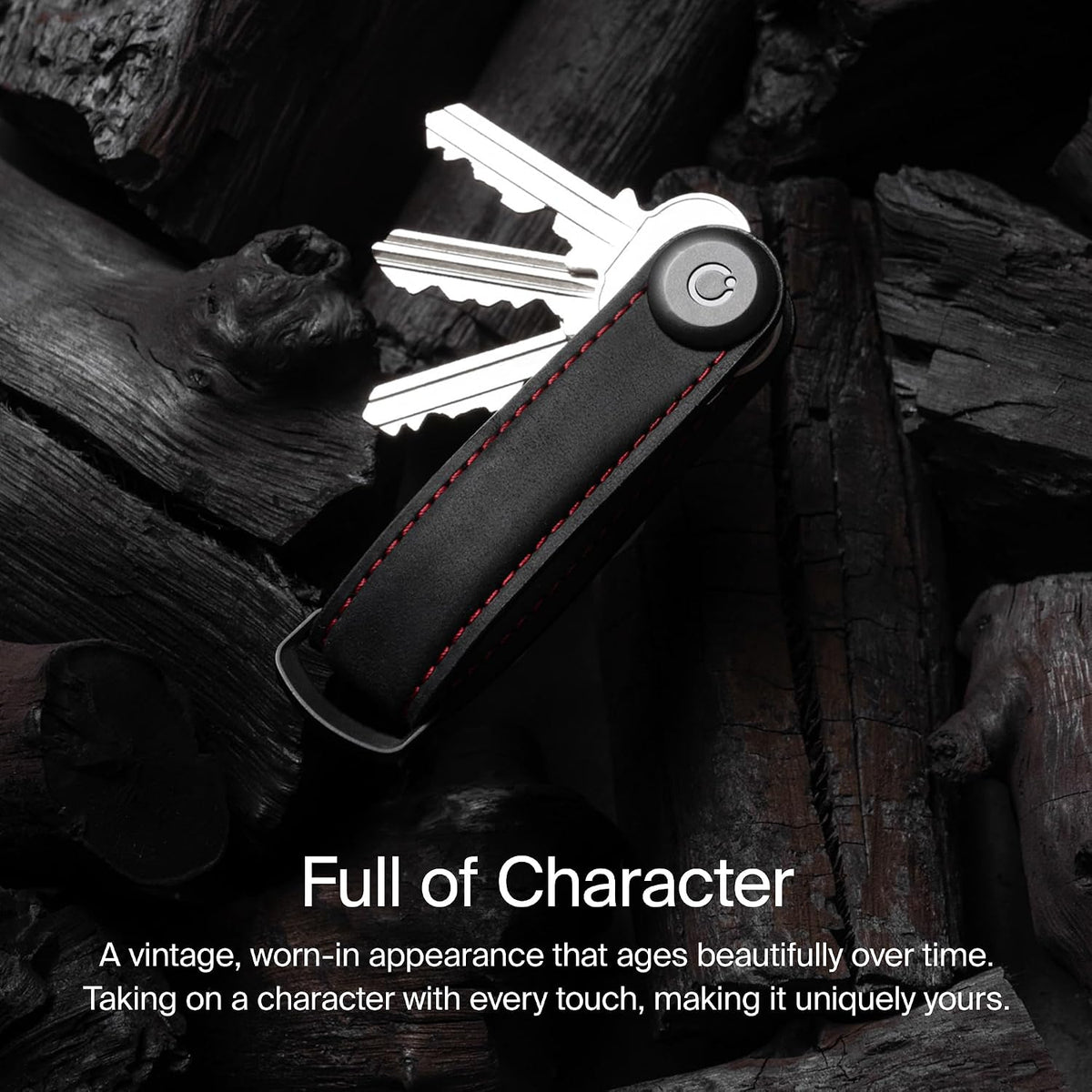 orbitkey Crazy Horse Leather Key Organizer | Quiet Profile | Holds up to 7 Keys