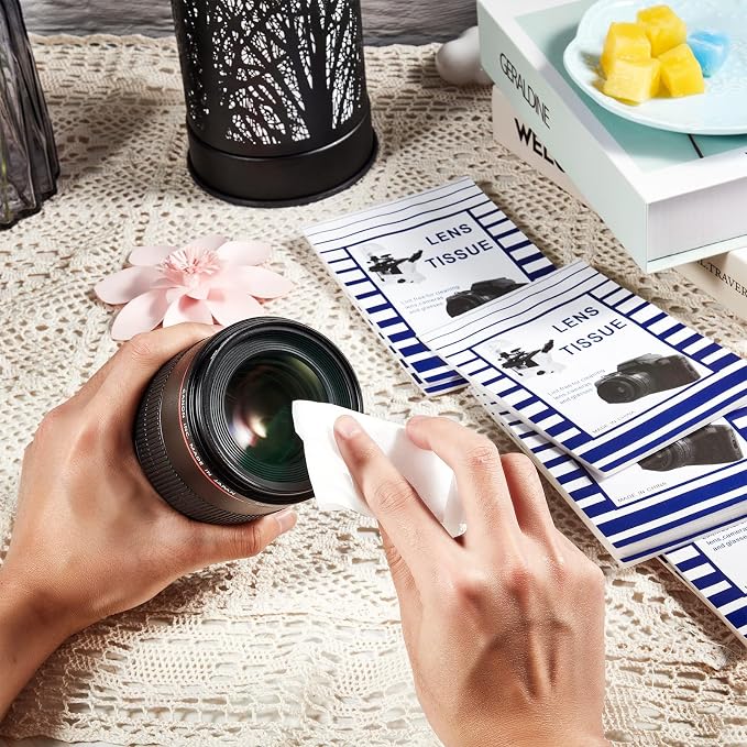 Outus 1500 Pcs Lens Cleaning Paper Tissue and 2 Double Sided Cleaning
