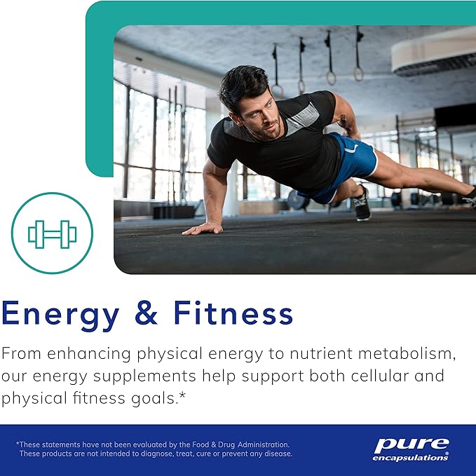 Pure Encapsulations OptiFerin-C - for Red Blood Cells & Energy - Iron Absorption Support - Energy Supplement* - Vitamin C Enriched - Gluten Free & Non-GMO - 60 Capsules