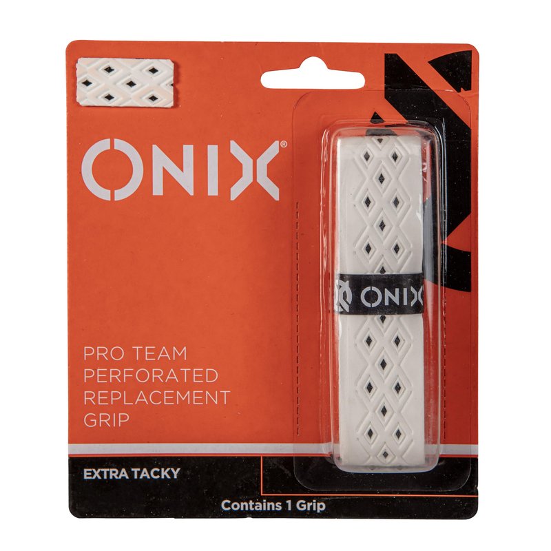 ONIX Pickleball Pro Team Perforated Replacement Grip — Black/Orange for Superior Comfort, Enhanced Control, and Long-Lasting Performance During Play