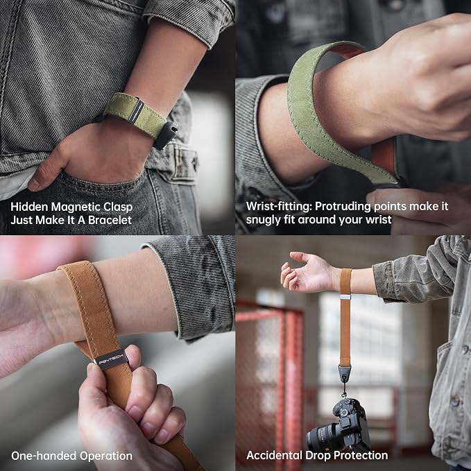 PGYTECH Camera Wrist Strap for Photographers Adjustable Quick Release Camera