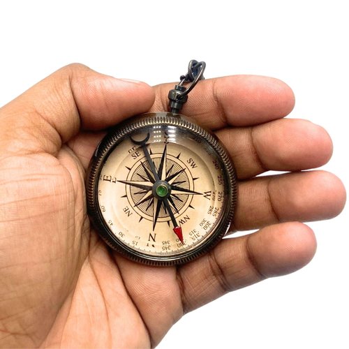 Khybex International to My Son Compass Personalized Pocket Compass with Leather Case/Gift for Son/to My Son Gifts/Mom to Son Gift/Dad to Son/Grandson Gift, Directional Magnetic Pocket Compass