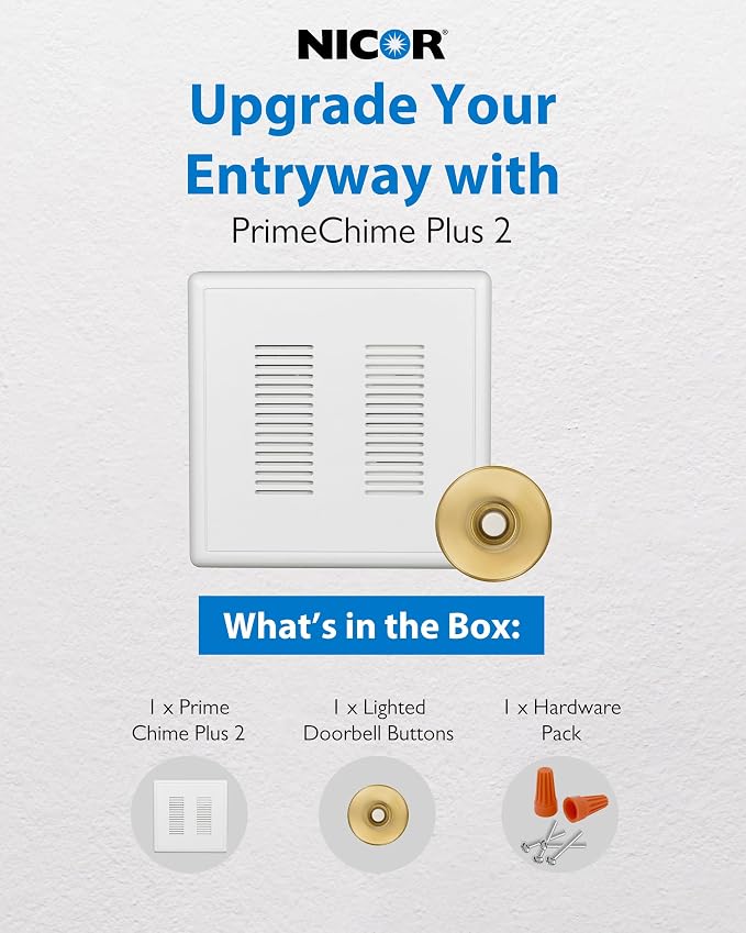 PrimeChime Plus 2 Electric Doorbell Kit