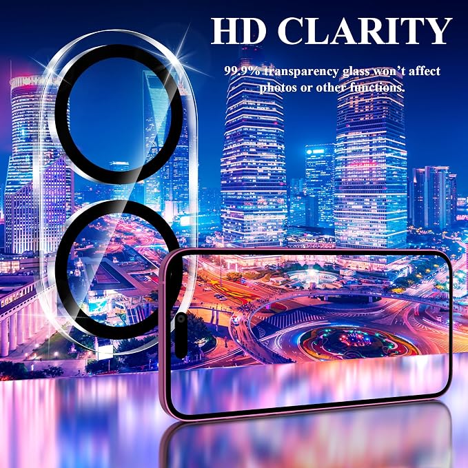 YWXTW [5 Pack Designed for iPhone 16 Camera Lens Protector, for iPhone 16 Plus