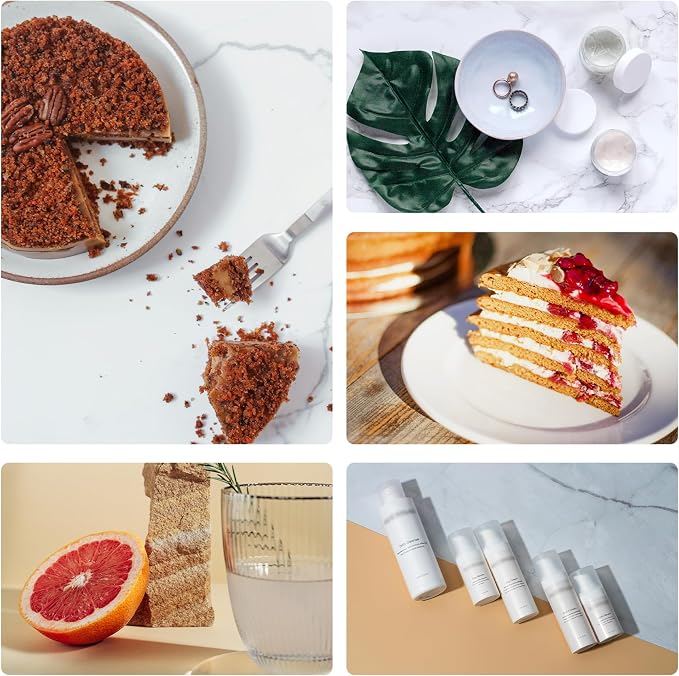 Meking 12Pcs 22Patterns Small Product Photography Backdrops Kit Photo