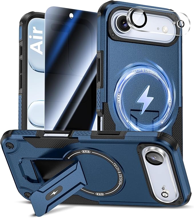 Goton for iPhone Air Case with Privacy Tempered Glass Screen Protector & Camera