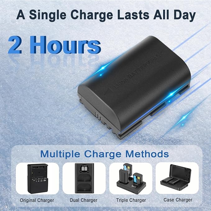 JYJZPB LP-E6P Battery, Upgraded 2300mAh Battery