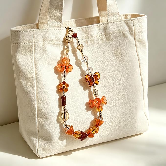 Cute Beaded Camera Wrist Strap for Phone, Digital Camera Charm Lanyard