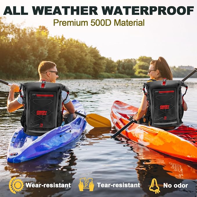 OSAH DRYPAK Waterproof Backpack Dry Bag 25L/35L/55L/85L – Heavy Duty Roll-Top