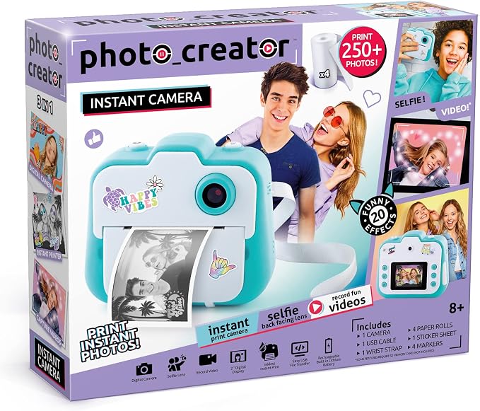 Canal Toys Photo Creator Instant Print Camera – Photo, Selfie and Video –