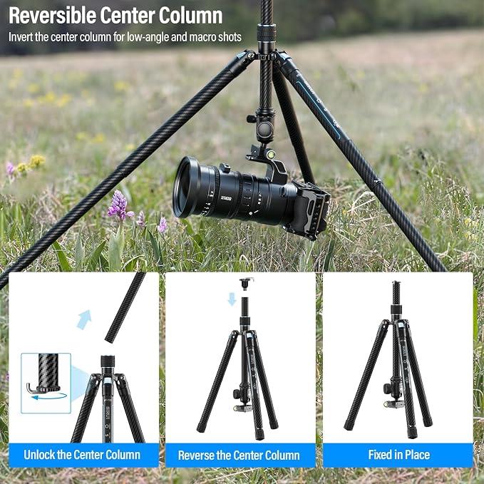 SIRUI 60" Carbon Fiber Tripod for Camera
