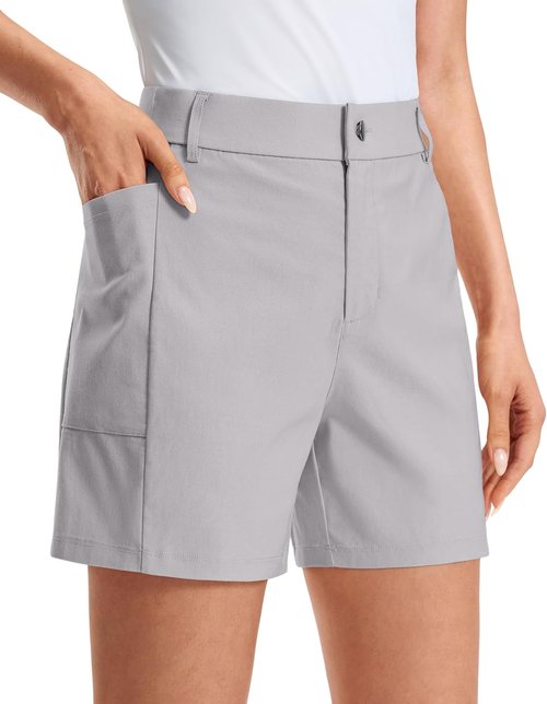 G Gradual Women's Golf Hiking Shorts - Stretchy Outdoor Shorts with Deep Pockets | Casual Travel Wear