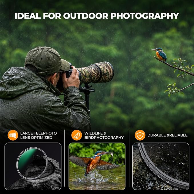 K&F CONCEPT 77mm Circular Polarizers Filter Super Slim