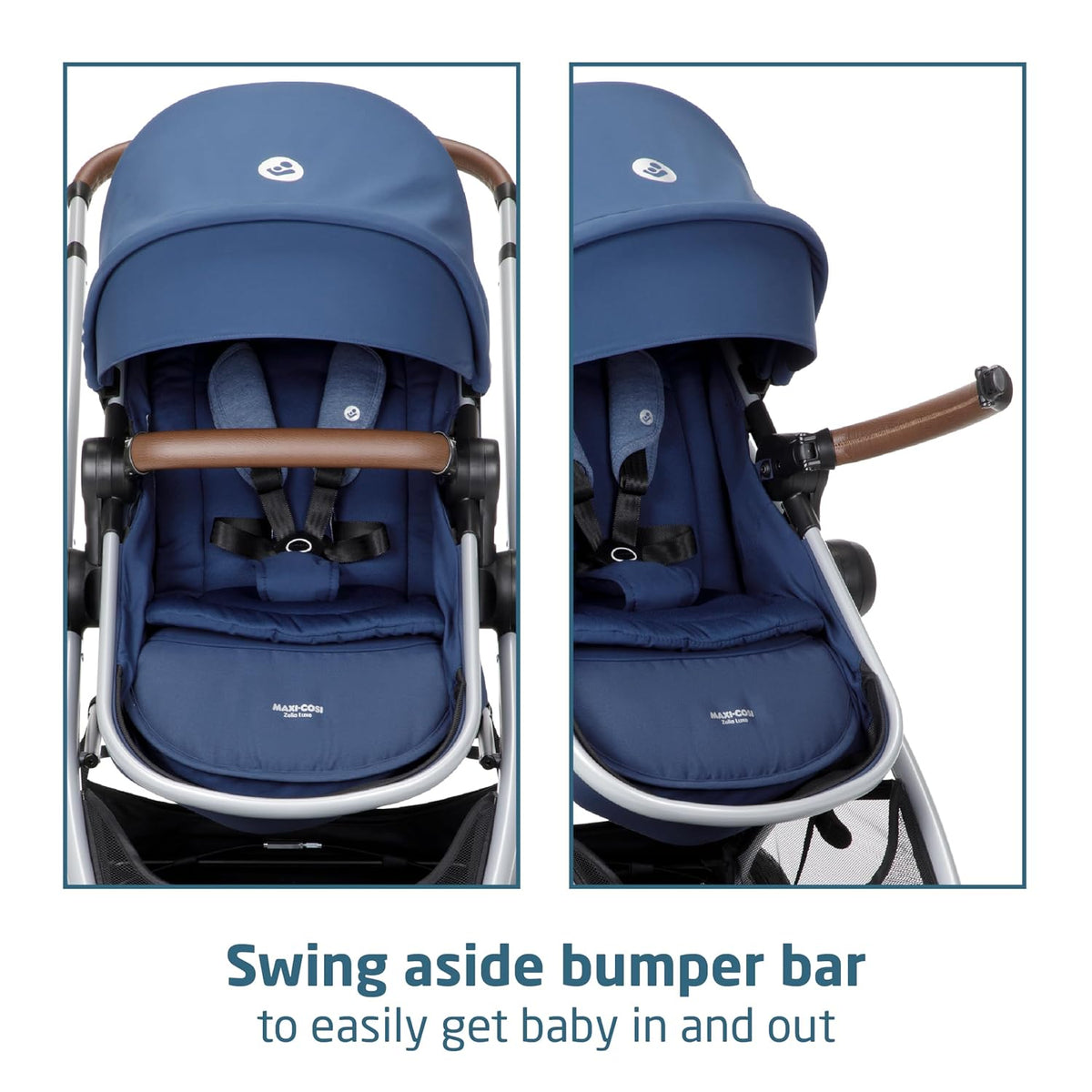 Maxi-Cosi Zelia 2 Luxe 5-in-1 Modular Travel System, New Hope Navy