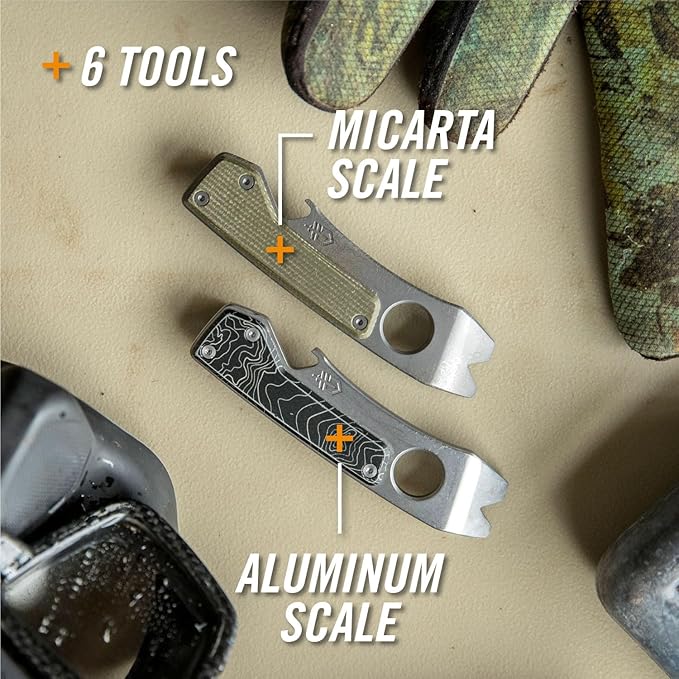 Gerber Gear Shard XL EDC Multi-tool 6-in-1 Keychain Multitool with Pry Bar, Wire Stripper and Bottle Opener, Stainless Steel