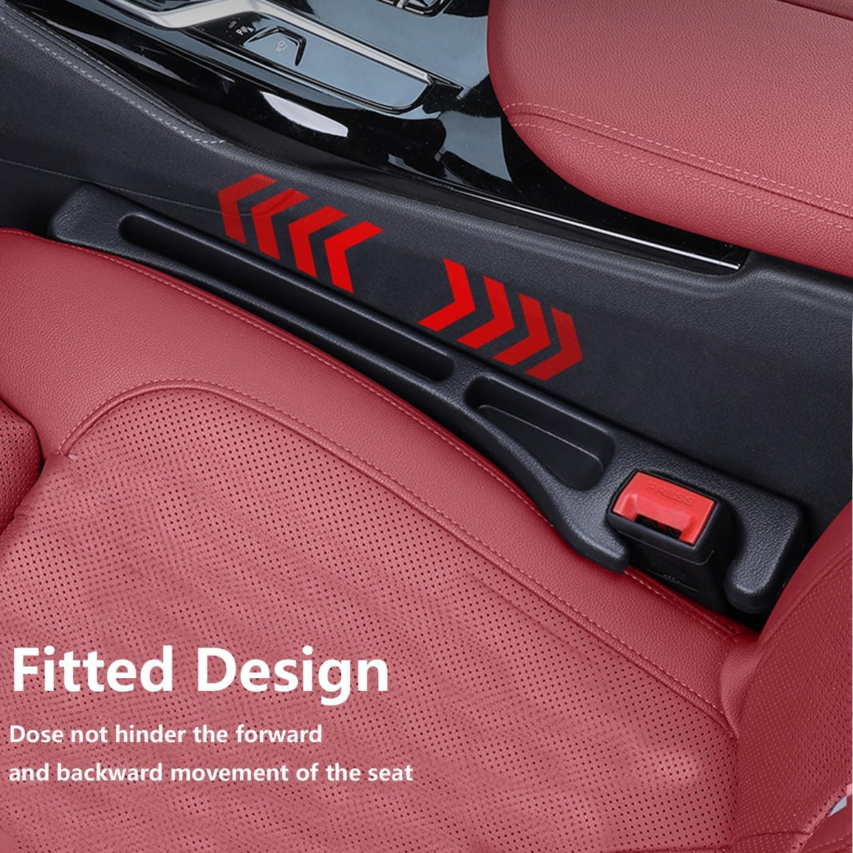 2Pcs Car Seat Gap Filler Organizer Compatible with BMW X1 X3 X5, 2Pcs Soft Foam Seat Side Gap Filler with Storage Avoids Things Falling, Fill the Gap Between Seat and Console