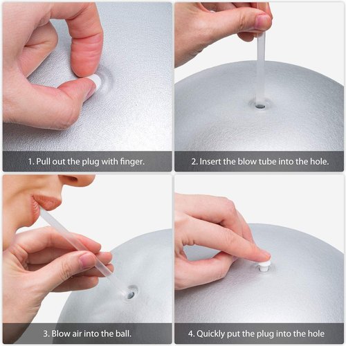 Cikyner 9-Inch Soft Pilates Ball - Mini Exercise Ball for Yoga, Physical Therapy & Balance Training