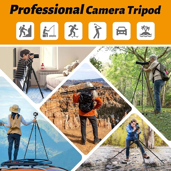 JOILCAN Tripod for Camera, Heavy Duty Travel Tripods for Spotting Scope