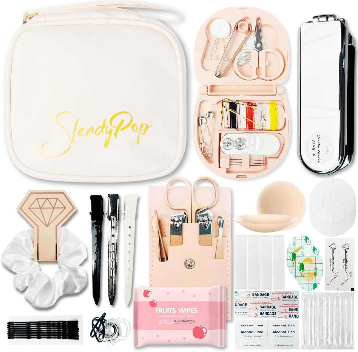Women's Emergency Kit for Weddings 29 Essential Items for Brides Daily Use All in One Travel Kit Personal Care Survival Set for Team Bride