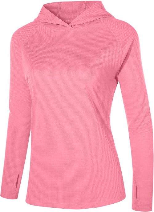 Isnowood Women's UV Protection Rash Guard - Lightweight Long Sleeve Shirt for Hiking & Outdoor Activities