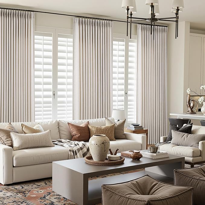 Memory Trained Pinch Pleated Curtains 132 Inches Long, Viral Linen Pinch Pleat