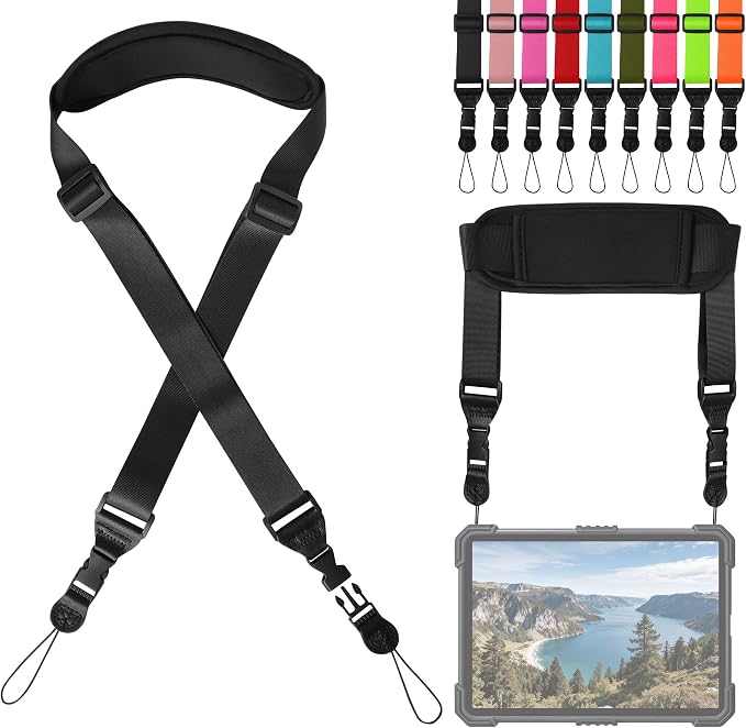 Padded iPad Binocular Camera Shoulder Strap, Nylon Neck Lanyard Strap