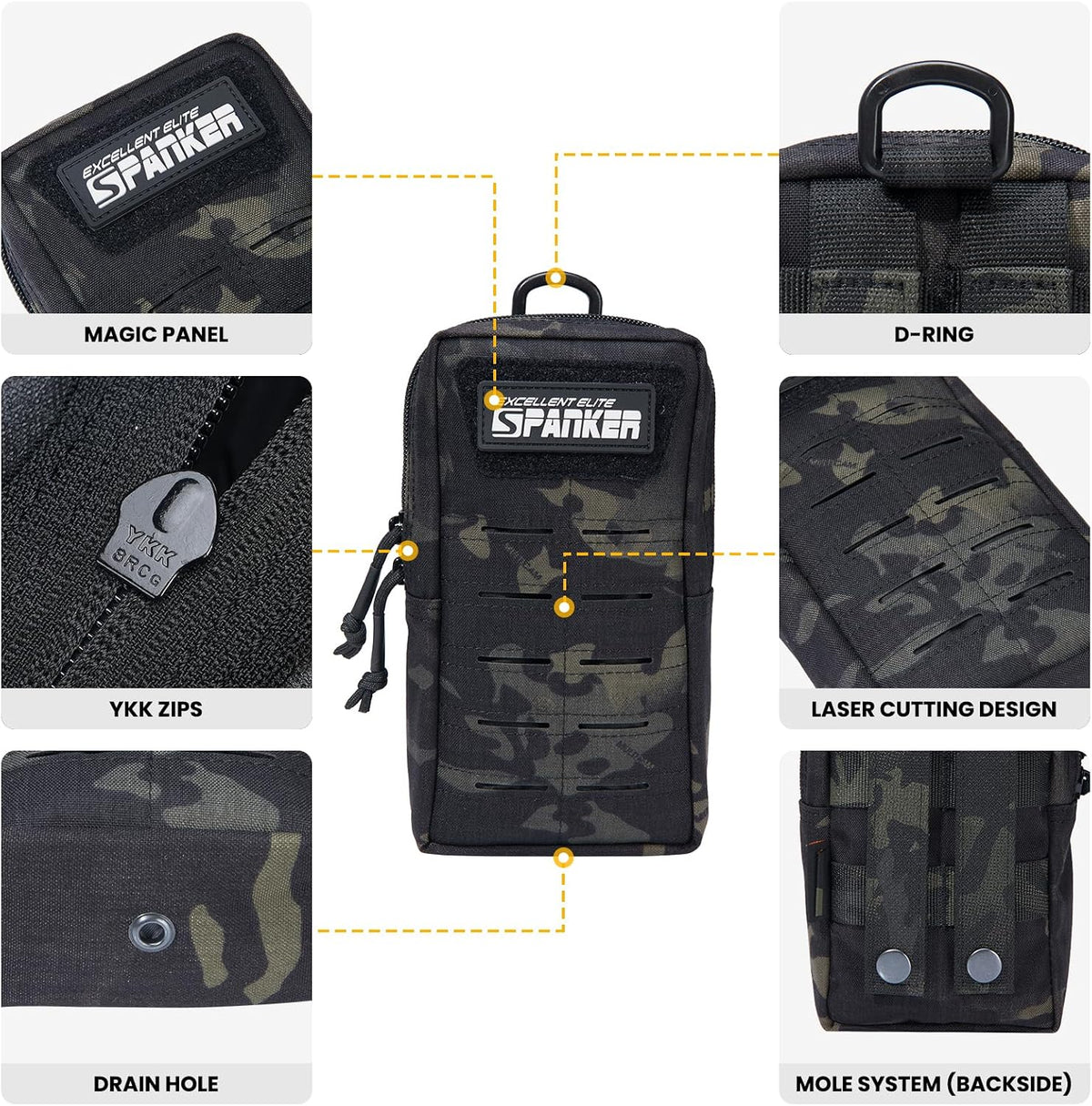 EXCELLENT ELITE SPANKER Tactical MOLLE Pouch EDC Utility Pouches