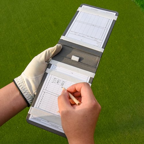 Craftsman Golf USA Clover Leather Scorecard & Yardage Book Holder Cover