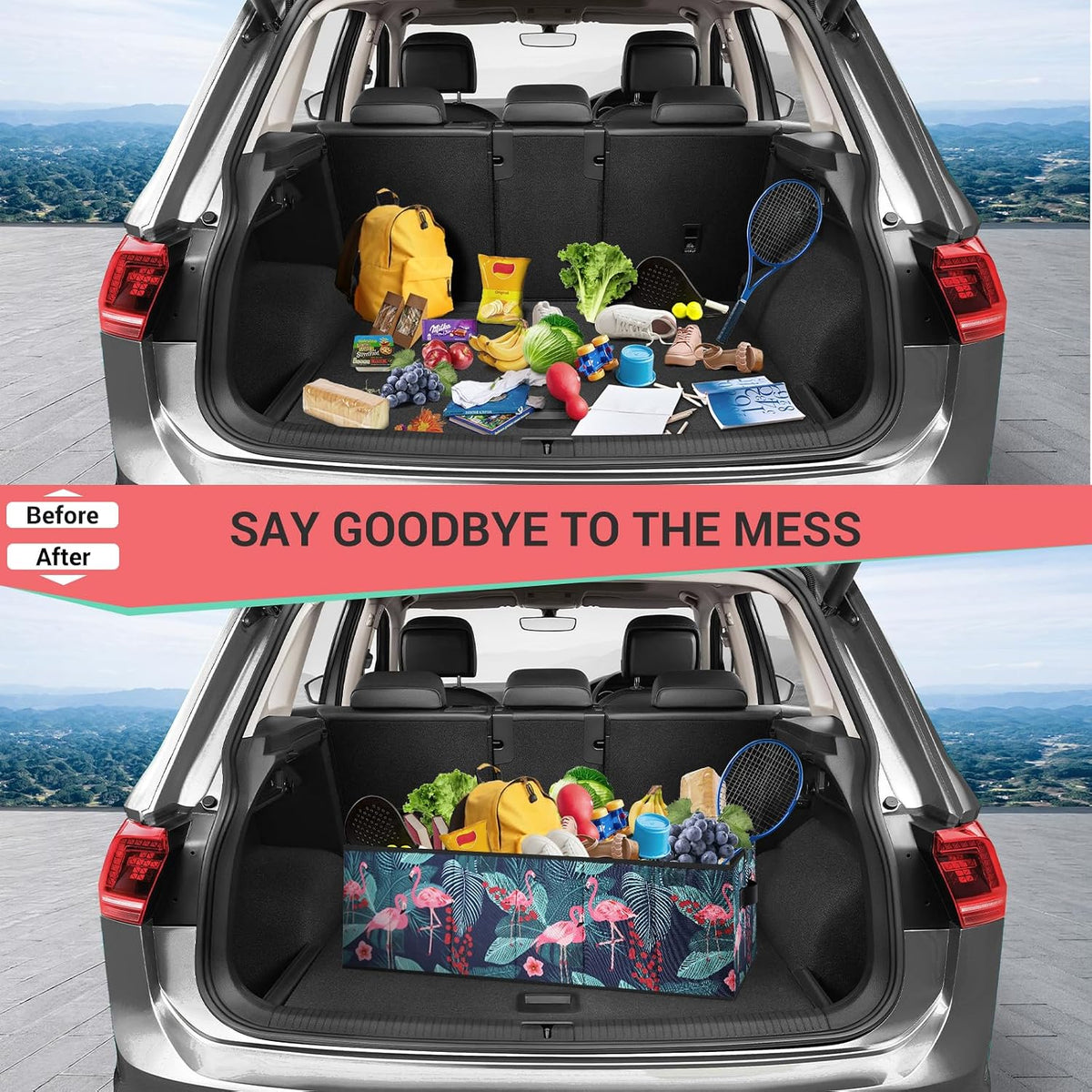 MIU COLOR Trunk Organizer for Car, SUV, Sedans, Car Organizer, Collapsible